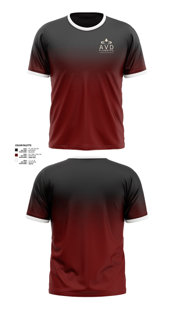 Avd plumbing 52318948 Short Sleeve Performance Shirt - 40