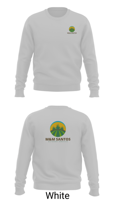 M&M Santos Outdoor Services 89521687 Crew Neck Sweatshirt - 2
