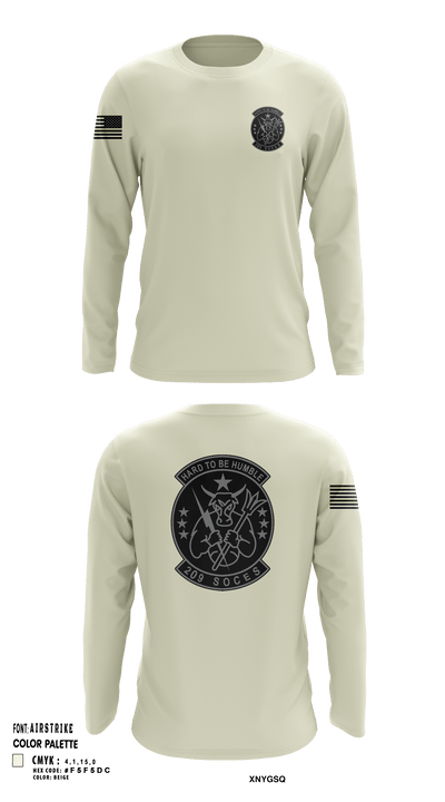 209th SOCES 34158969 Long Sleeve Performance Shirt - 135