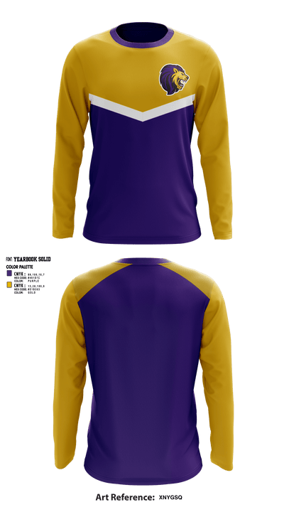 Manchester Middle School Cheer 8756881 Long Sleeve Performance Shirt - 1