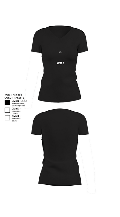 B Co 404th ASB 81436788 Women's Short Sleeve V-neck Shirt - 23