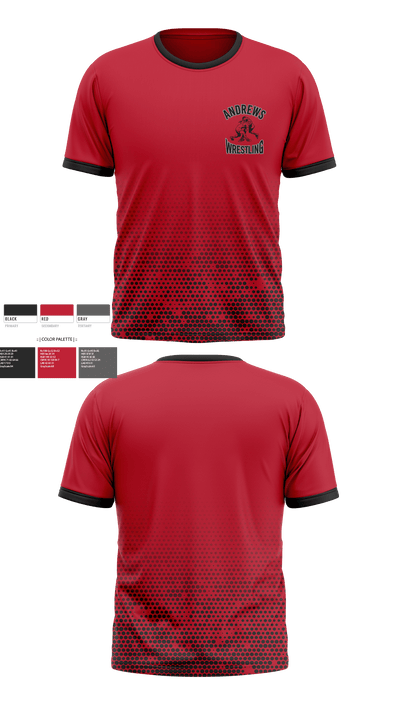 Andrews Wildcats 74502940 Short Sleeve Rash Guard Shirt - 5