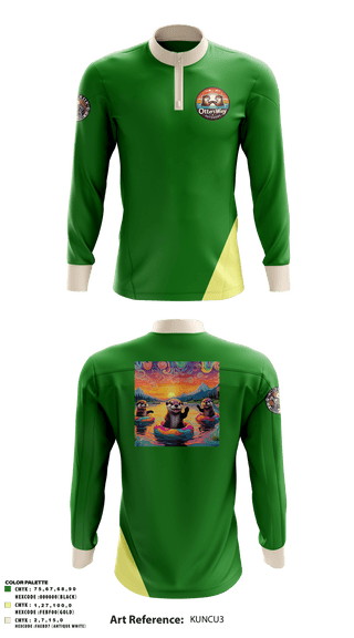Quarter Zip Jacket, Otters Way Outdoors, , Teamtime, Team time, sublimation, custom sports apparel, team uniforms, spirit wear, spiritwear, sports uniforms, custom shirts, team store, custom team store, fundraiser sports, apparel fundraiser