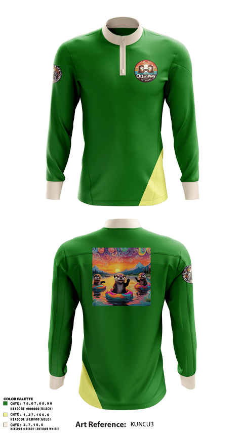 Quarter Zip Jacket, Otters Way Outdoors, , Teamtime, Team time, sublimation, custom sports apparel, team uniforms, spirit wear, spiritwear, sports uniforms, custom shirts, team store, custom team store, fundraiser sports, apparel fundraiser
