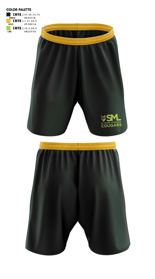 Athletic Shorts With Pockets, St. Mark Lutheran Cougars, Swimming, Teamtime, Team time, sublimation, custom sports apparel, team uniforms, spirit wear, spiritwear, sports uniforms, custom shirts, team store, custom team store, fundraiser sports, apparel fundraiser