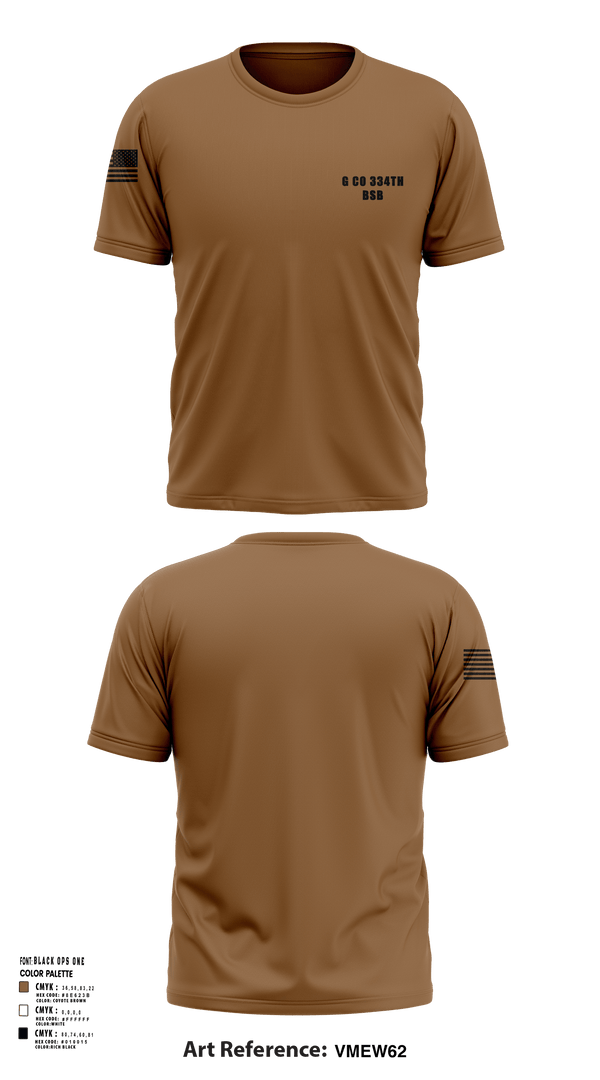 Short Sleeve Performance Shirt, G Co 334th BSB, National Guard, Teamtime, Team time, sublimation, custom sports apparel, team uniforms, spirit wear, spiritwear, sports uniforms, custom shirts, team store, custom team store, fundraiser sports, apparel fundraiser