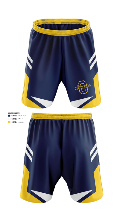 Owosso High School Golf 60974288 Athletic Shorts With Pockets - 40