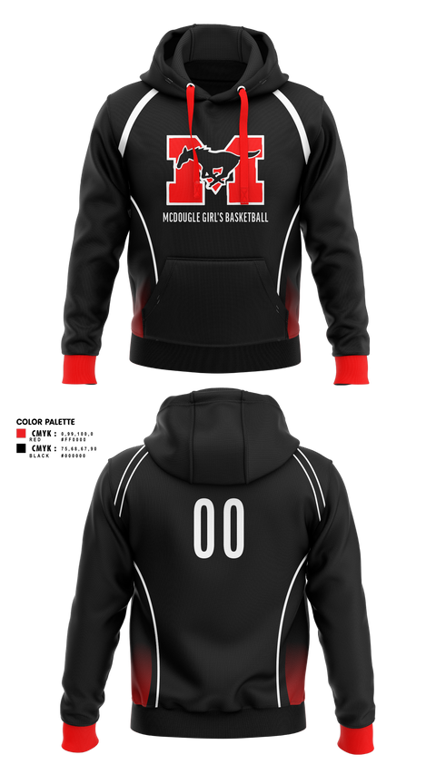 Hoodie, Mcdougle Middle School Basketball, Women's Basketball, Teamtime, Team time, sublimation, custom sports apparel, team uniforms, spirit wear, spiritwear, sports uniforms, custom shirts, team store, custom team store, fundraiser sports, apparel fundraiser