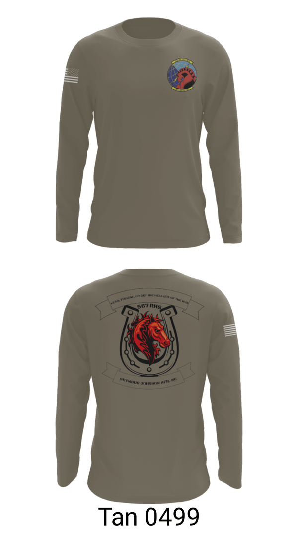 Long Sleeve Performance Shirt, 567 red horse, Air Force, Teamtime, Team time, sublimation, custom sports apparel, team uniforms, spirit wear, spiritwear, sports uniforms, custom shirts, team store, custom team store, fundraiser sports, apparel fundraiser