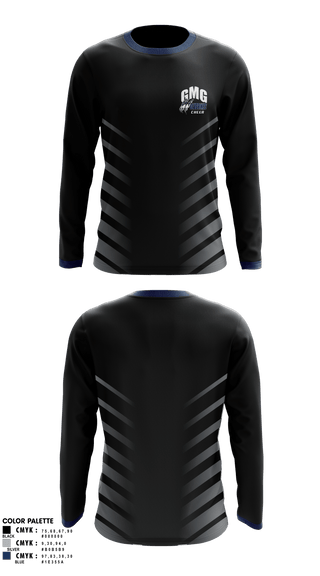 Long Sleeve Performance Shirt, GMG Senior High School Cheer, Cheer, Teamtime, Team time, sublimation, custom sports apparel, team uniforms, spirit wear, spiritwear, sports uniforms, custom shirts, team store, custom team store, fundraiser sports, apparel fundraiser