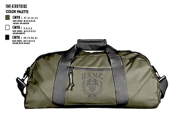 Duffle Bag, 9th Engineer Support Company, Marines, Teamtime, Team time, sublimation, custom sports apparel, team uniforms, spirit wear, spiritwear, sports uniforms, custom shirts, team store, custom team store, fundraiser sports, apparel fundraiser