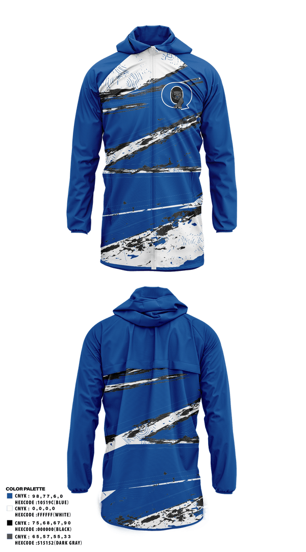 Windbreaker, Quakertown Community Senior High School Cross Country, Cross Country, Teamtime, Team time, sublimation, custom sports apparel, team uniforms, spirit wear, spiritwear, sports uniforms, custom shirts, team store, custom team store, fundraiser sports, apparel fundraiser