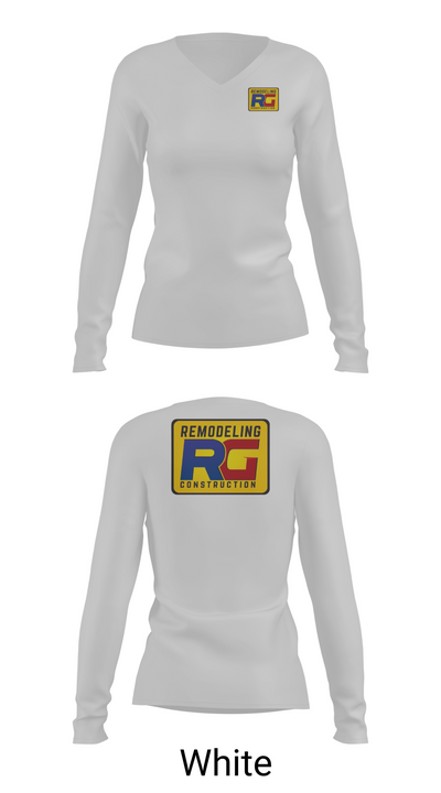 Rg remodeling 25459976 Women's Long Sleeve V-neck Shirt -1 16