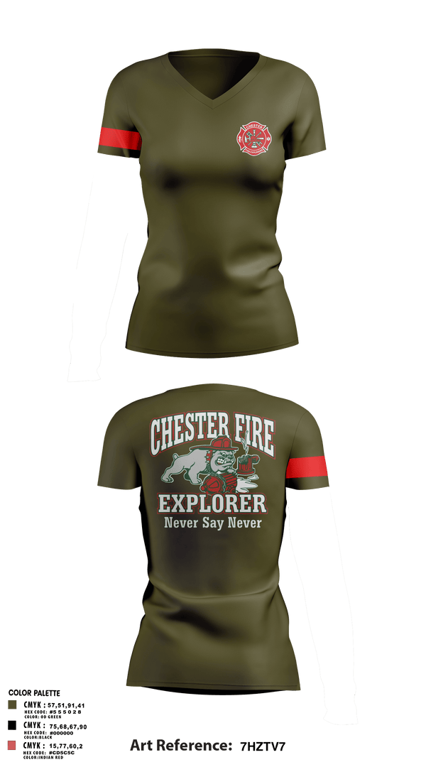 Womens Short Sleeve Vneck Shirt, Chester fire explorers, Fire Department, Teamtime, Team time, sublimation, custom sports apparel, team uniforms, spirit wear, spiritwear, sports uniforms, custom shirts, team store, custom team store, fundraiser sports, apparel fundraiser