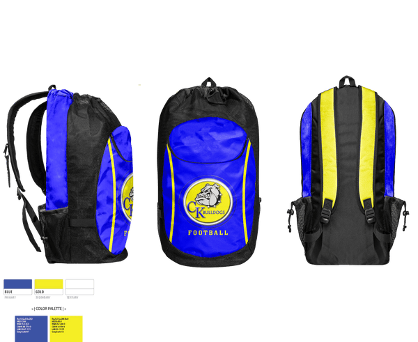 Gear Bag, Claysburg-Kimmel Senior High School Football, Football, Teamtime, Team time, sublimation, custom sports apparel, team uniforms, spirit wear, spiritwear, sports uniforms, custom shirts, team store, custom team store, fundraiser sports, apparel fundraiser