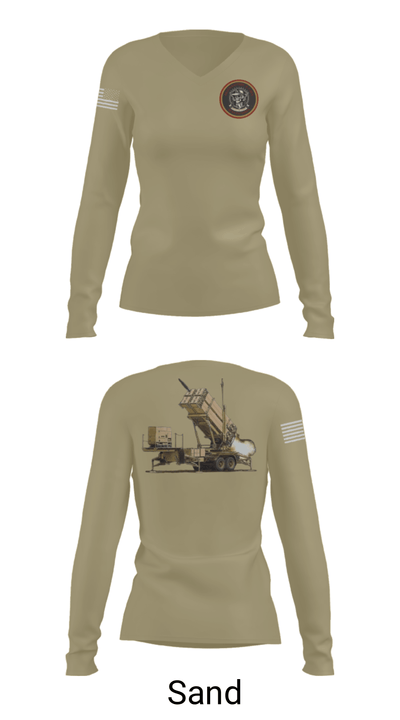 Bravo 5-7 ADA 95046611 Women's Long Sleeve V-neck Shirt - 97