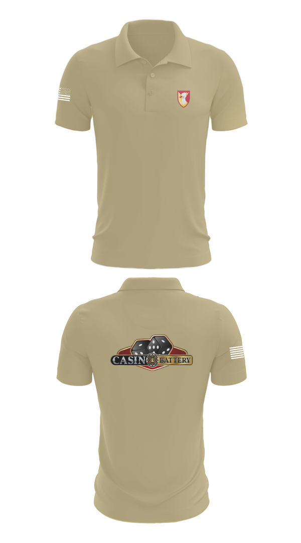 Short Sleeve Performance Polo, Charlie Battery, 1st Battalion 1st Air Defense Artillery Regiment, , Teamtime, Team time, sublimation, custom sports apparel, team uniforms, spirit wear, spiritwear, sports uniforms, custom shirts, team store, custom team store, fundraiser sports, apparel fundraiser