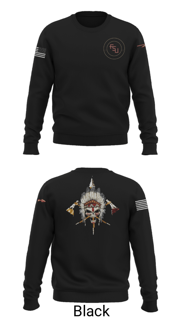 Crew Neck Sweatshirt, Seminole Battalion, Army, Teamtime, Team time, sublimation, custom sports apparel, team uniforms, spirit wear, spiritwear, sports uniforms, custom shirts, team store, custom team store, fundraiser sports, apparel fundraiser