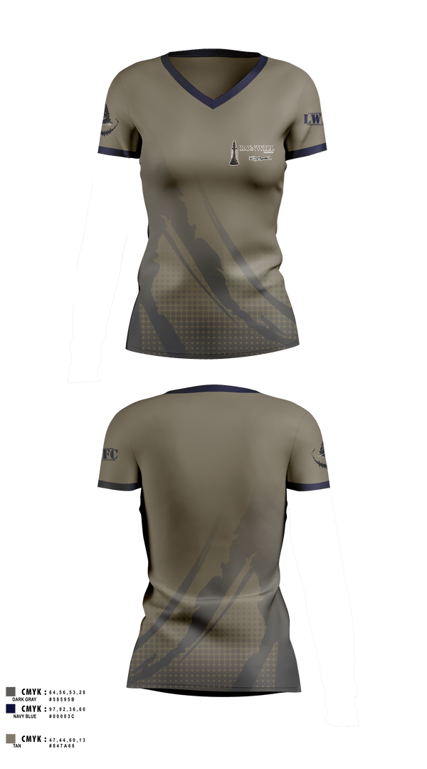 Womens Short Sleeve Vneck Shirt, Logan Williams Football Camps, , Teamtime, Team time, sublimation, custom sports apparel, team uniforms, spirit wear, spiritwear, sports uniforms, custom shirts, team store, custom team store, fundraiser sports, apparel fundraiser