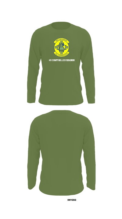 49 COMPTROLLER SQUADRON 45789639 Long Sleeve Performance Shirt - 52