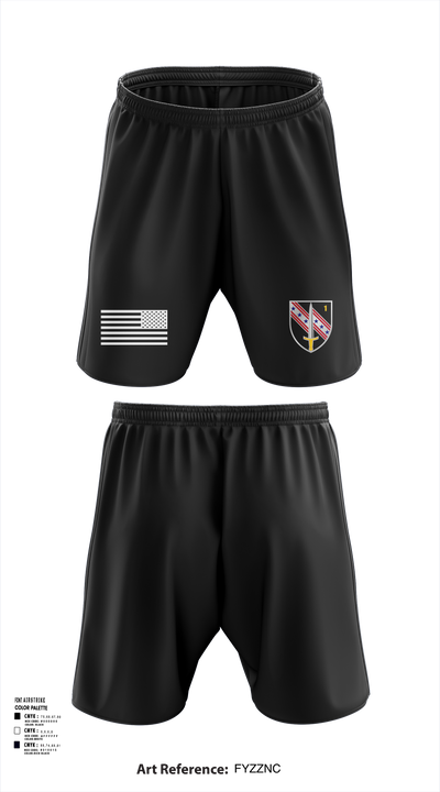 B Co 1-54 SFAB MAT 6122 Athletic Shorts With Pockets - 121