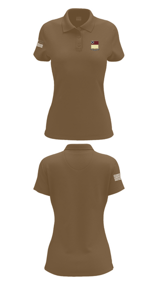 Womens Short Sleeve Performance Polo, HHD 166th Regiment, Army, Teamtime, Team time, sublimation, custom sports apparel, team uniforms, spirit wear, spiritwear, sports uniforms, custom shirts, team store, custom team store, fundraiser sports, apparel fundraiser