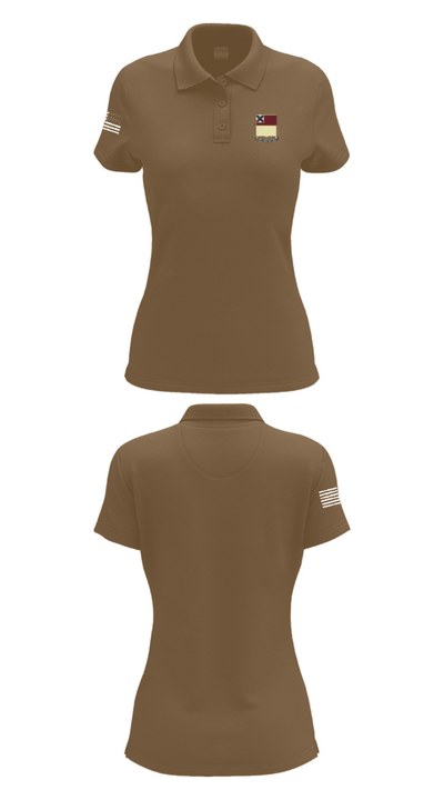 HHD 166th Regiment 4853273 Women's Short Sleeve Performance Polo  - 15