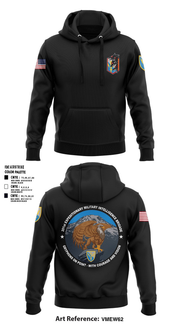Hoodie, HHC, 201ST E-MIB, Army, Teamtime, Team time, sublimation, custom sports apparel, team uniforms, spirit wear, spiritwear, sports uniforms, custom shirts, team store, custom team store, fundraiser sports, apparel fundraiser