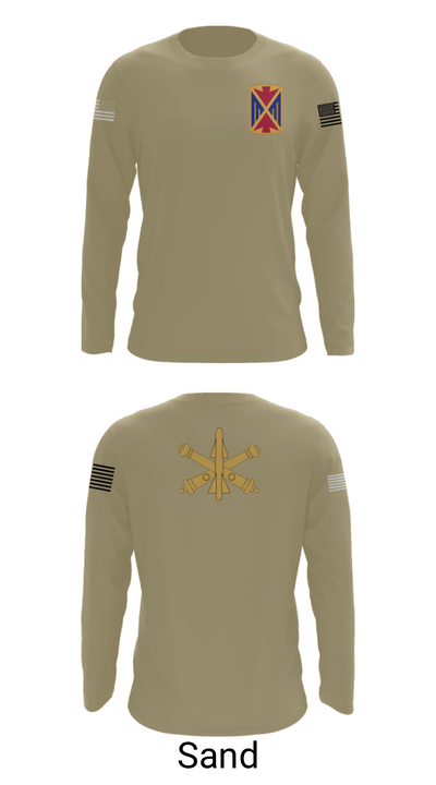 10th Army Air and Missile Command 85697191 Long Sleeve Performance Shirt - 86