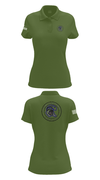 Womens Short Sleeve Performance Polo, 1184th DDSB, Army, Teamtime, Team time, sublimation, custom sports apparel, team uniforms, spirit wear, spiritwear, sports uniforms, custom shirts, team store, custom team store, fundraiser sports, apparel fundraiser