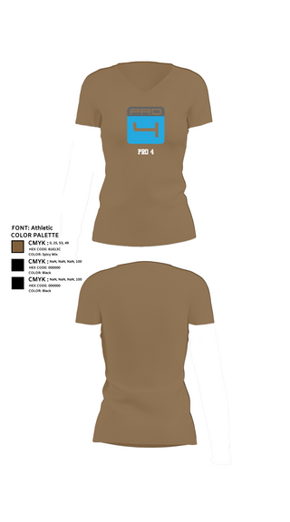 Womens Short Sleeve Vneck Shirt, Pro 4, , Teamtime, Team time, sublimation, custom sports apparel, team uniforms, spirit wear, spiritwear, sports uniforms, custom shirts, team store, custom team store, fundraiser sports, apparel fundraiser