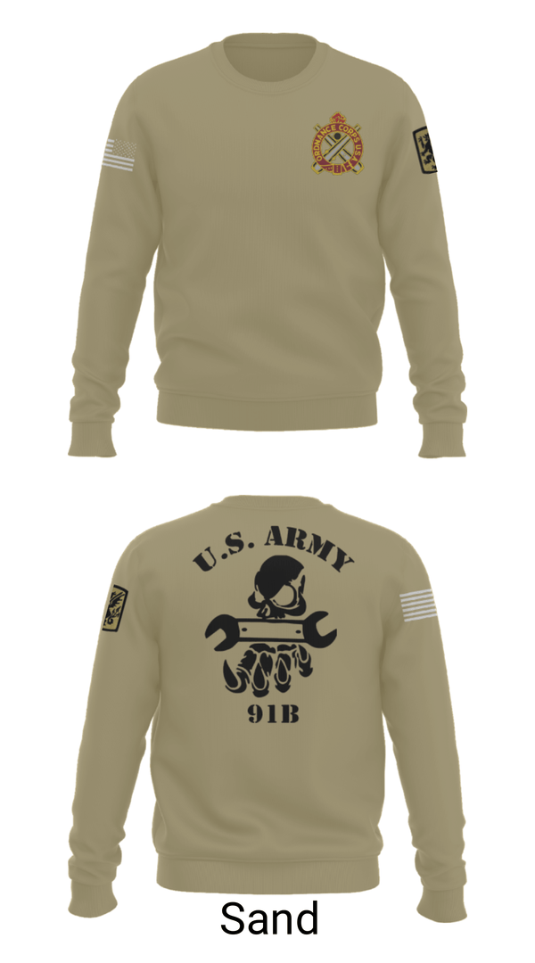 Crew Neck Sweatshirt, 411TH, Army, Teamtime, Team time, sublimation, custom sports apparel, team uniforms, spirit wear, spiritwear, sports uniforms, custom shirts, team store, custom team store, fundraiser sports, apparel fundraiser