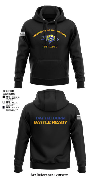 USS NEVADA SSBN 733 17523838 Hoodie - 1
