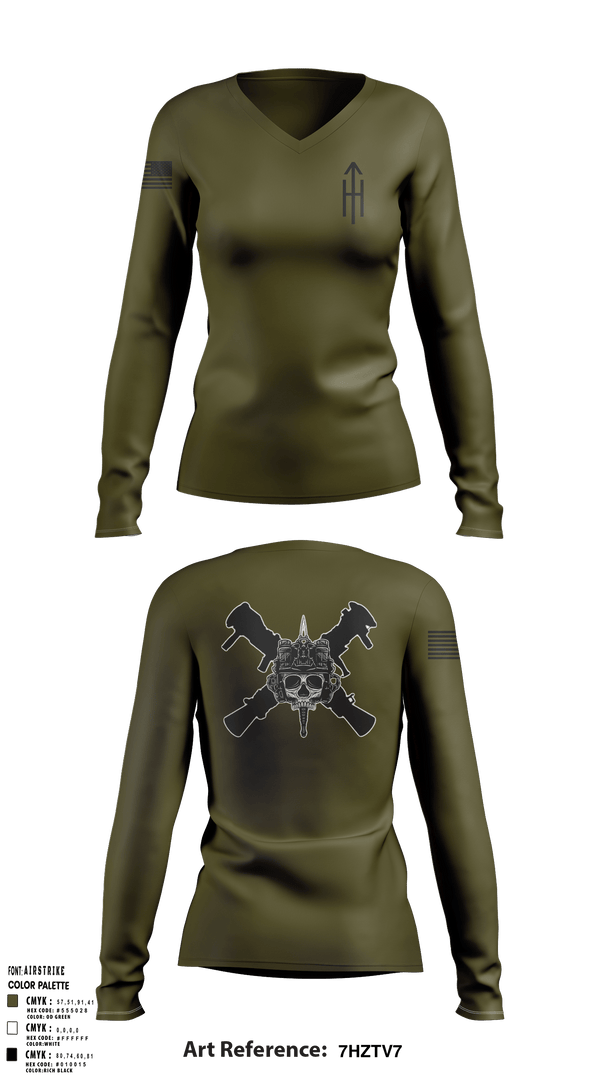 Womens Long Sleeve Vneck Shirt, Apache, Marines, Teamtime, Team time, sublimation, custom sports apparel, team uniforms, spirit wear, spiritwear, sports uniforms, custom shirts, team store, custom team store, fundraiser sports, apparel fundraiser