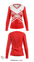 Smyrna Middle School Cheer 21576863 Women's Long Sleeve V-neck Shirt - 126
