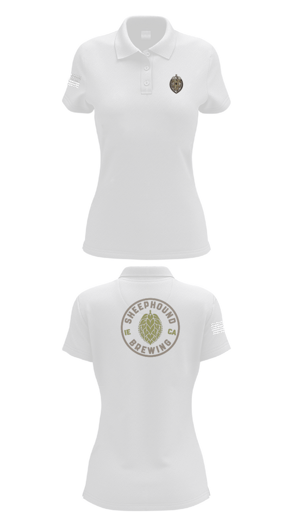 Womens Short Sleeve Performance Polo, Sheephound Brewing, , Teamtime, Team time, sublimation, custom sports apparel, team uniforms, spirit wear, spiritwear, sports uniforms, custom shirts, team store, custom team store, fundraiser sports, apparel fundraiser