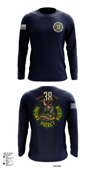 Long Sleeve Performance Shirt, Klein Fire 38, Fire Department, Teamtime, Team time, sublimation, custom sports apparel, team uniforms, spirit wear, spiritwear, sports uniforms, custom shirts, team store, custom team store, fundraiser sports, apparel fundraiser