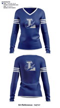 Limestone Community High School Cheer 68526986 Women's Long Sleeve V-neck Shirt - 41