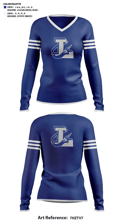 Womens Long Sleeve Vneck Shirt, Limestone Community High School Cheer, Cheer, Teamtime, Team time, sublimation, custom sports apparel, team uniforms, spirit wear, spiritwear, sports uniforms, custom shirts, team store, custom team store, fundraiser sports, apparel fundraiser