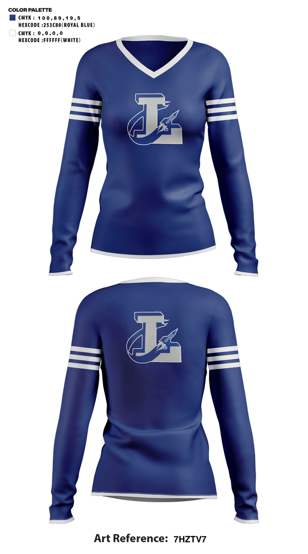 Womens Long Sleeve Vneck Shirt, Limestone Community High School Cheer, Cheer, Teamtime, Team time, sublimation, custom sports apparel, team uniforms, spirit wear, spiritwear, sports uniforms, custom shirts, team store, custom team store, fundraiser sports, apparel fundraiser