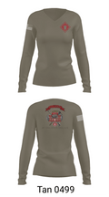 264 EN CO 72405798 Women's Long Sleeve V-neck Shirt - 77
