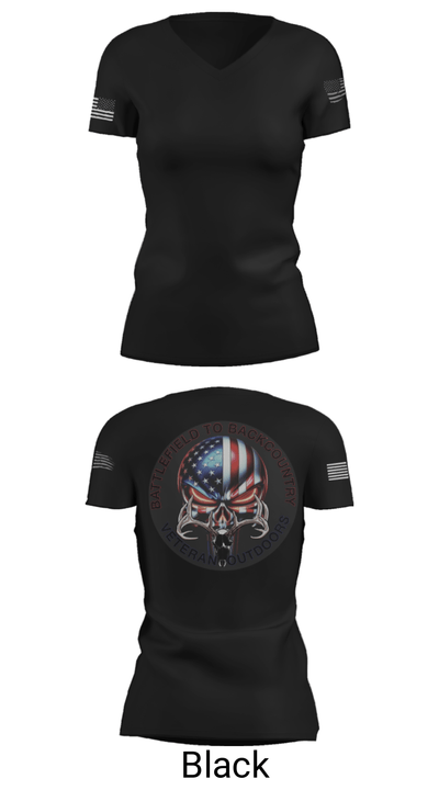 BATTLEFIELD TO BACKCOUNTRY 70891922 Women's Short Sleeve V-neck Shirt - 38