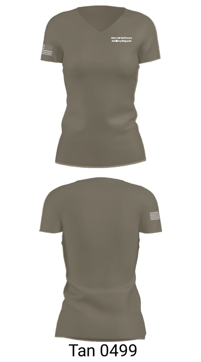 31st Air Defense Artillery Brigade 44742627 Women's Short Sleeve V-neck Shirt - 68
