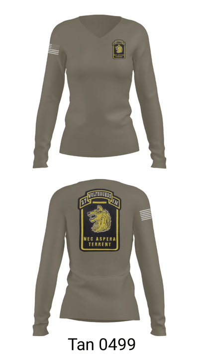 Wolfhounds 24858493 Women's Long Sleeve V-neck Shirt - 77