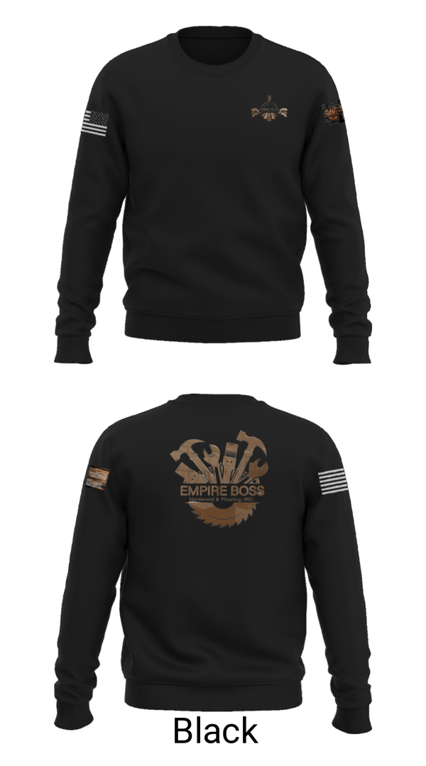 Crew Neck Sweatshirt, Empire Boss Hardwood & Flooring, INC, , Teamtime, Team time, sublimation, custom sports apparel, team uniforms, spirit wear, spiritwear, sports uniforms, custom shirts, team store, custom team store, fundraiser sports, apparel fundraiser