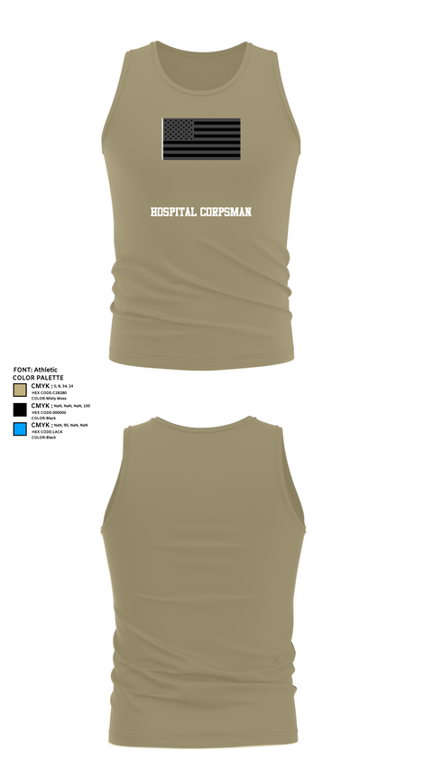 Tank Top, Hospital Corpsman, , Teamtime, Team time, sublimation, custom sports apparel, team uniforms, spirit wear, spiritwear, sports uniforms, custom shirts, team store, custom team store, fundraiser sports, apparel fundraiser