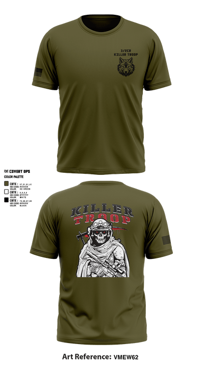 3/2CR Killer Troop 6220684 Short Sleeve Performance Shirt - 11