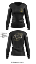 509 OSS 20473594 Women's Long Sleeve V-neck Shirt - 103