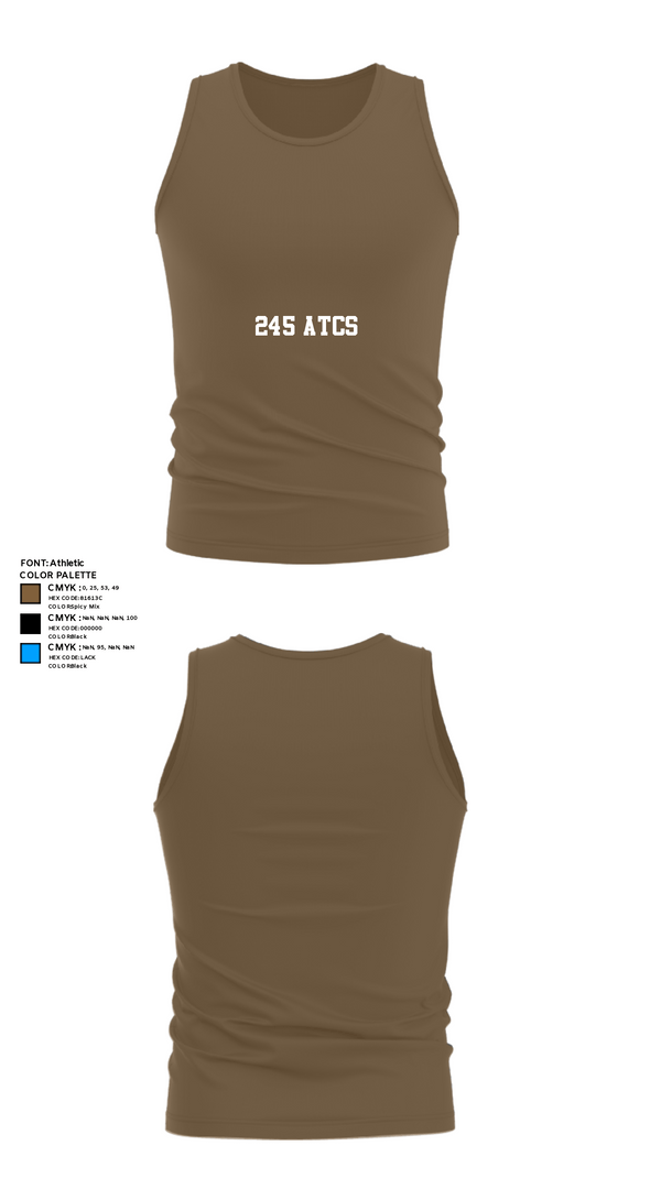 Tank Top, 245 ATCS, Air Force, Teamtime, Team time, sublimation, custom sports apparel, team uniforms, spirit wear, spiritwear, sports uniforms, custom shirts, team store, custom team store, fundraiser sports, apparel fundraiser