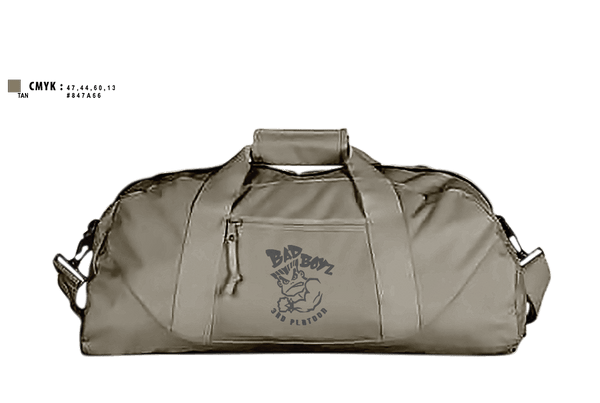 Duffle Bag, 3RD PLT BAD BOYS3RD PLT BAD BOYS 899719921-299 DismountBlue EwokDismount sabersBlue Ewok, Army, Teamtime, Team time, sublimation, custom sports apparel, team uniforms, spirit wear, spiritwear, sports uniforms, custom shirts, team store, custom team store, fundraiser sports, apparel fundraiser